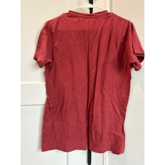 Tultex Womens Motherhood Sisterhood Graphic T-Shirt Burgundy Casual Top - Picture 5 of 5